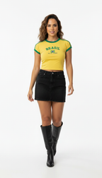 Yellow Brazil Matchday Baby Tee