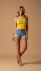 Brazil Match Day Babe Vest