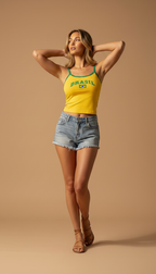 Brazil Match Day Babe Vest