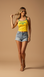 Brazil Match Day Babe Vest