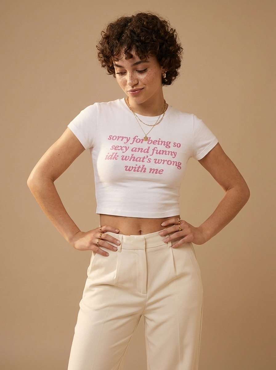 Sorry For Being Sexy Baby Tee